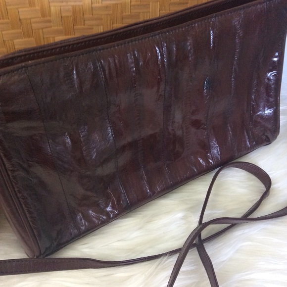 Vintage EEL Skin Shoulder Bag Purse - Picture 6 of 8